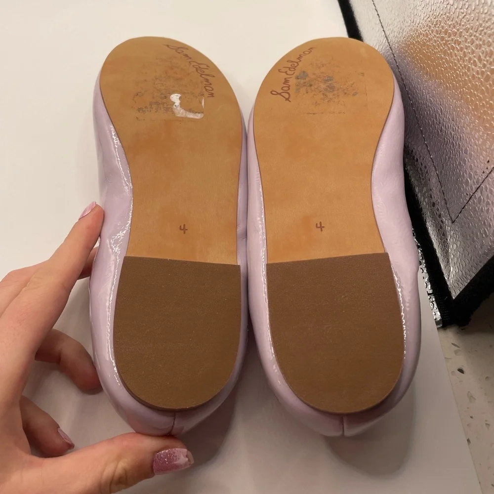 Sam Edelman Felicia kids orchid flats size 4
